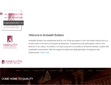 Tablet Screenshot of ambalathbuilders.com